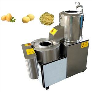 Potato Peeling And Slicing Machine